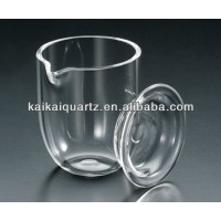 Transparent quartz glass crucible