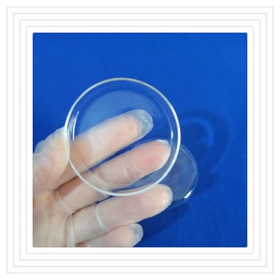 Small heat-resistant transparent quartz crucible