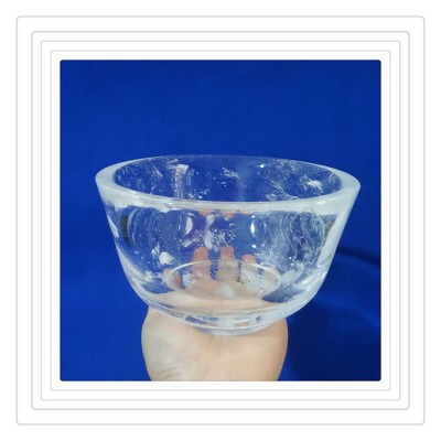 High temperature and corrosion resistant thick wall transparent quartz glass bowl/quartz ingots