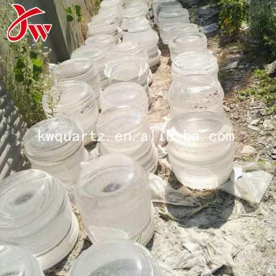 high purity clear /transparent quartz glass ingot price