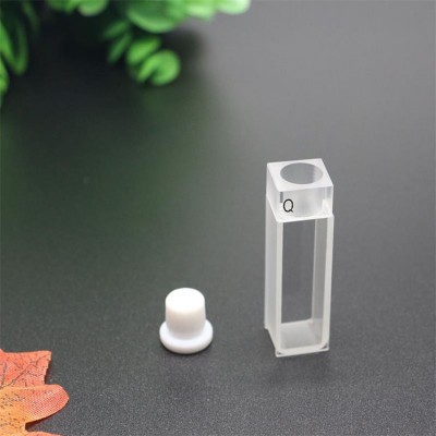 10mm two-way Round mouth  Quartz cuvette for experiments  Quartz dish from manufacturer