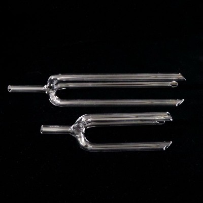 Highly pure and transparent Laboratory shaped quartz tube with oblique opening